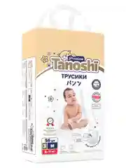 Подгузники трусики для детей Tanoshi Premium, размер M, 3 (6-11 кг), 56 штук