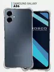 Прозрачный чехол для Samsung Galaxy A06 противоударный силиконовый ROSCO прозрачный с защитой углов