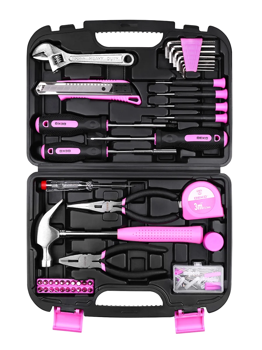 Набор инструментов для дома DEKO TZ100 PINK (100шт.) 065-0340