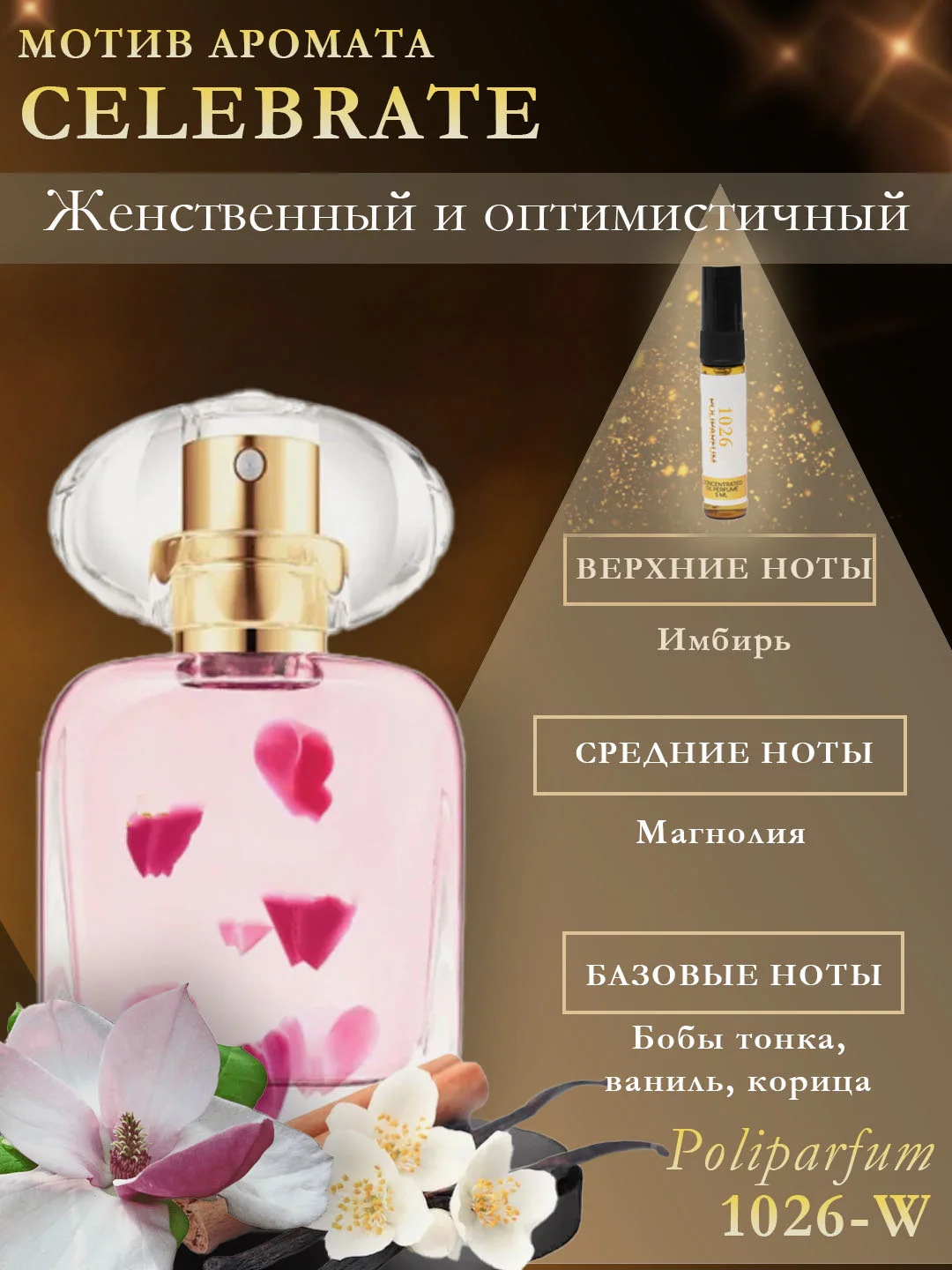 Парфюм для женщин по мотивам Молекула 02, Кирке, Черри, Бакара, табак ваниль. Объем 5 мл