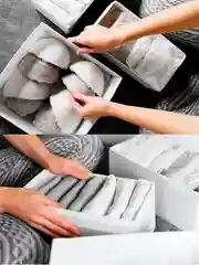 Набор складных коробок, 4 штуки, белые
