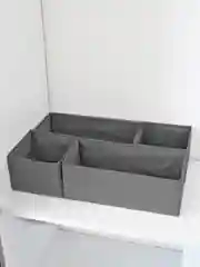 Набор складных коробок, 4 штуки, серые
