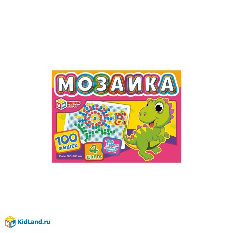 Мозаика пластиковая, 100 фишек