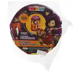 Аметистовый складная корзина для игрушек и белья с закрывающейся крышкой