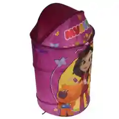 Складная корзина для игрушек и белья с закрывающейся крышкой