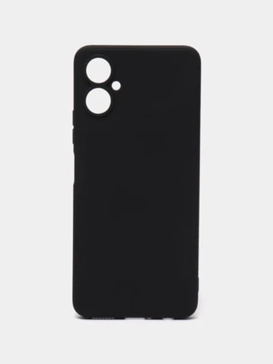 Чехол Tecno Camon 19 Neo (Техно Камон 19 Нео), прозрачный и черный с защитой камеры