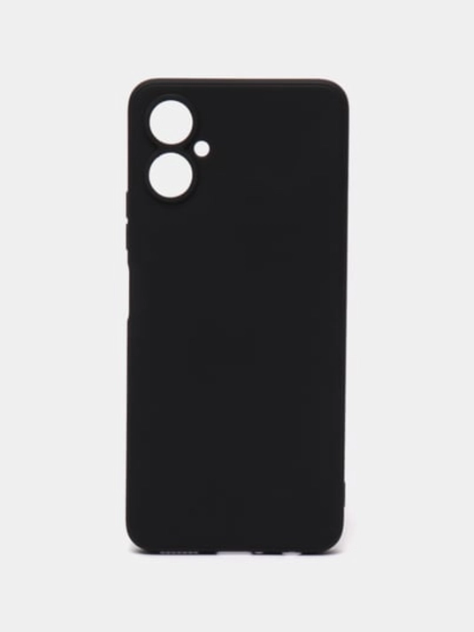 Чехол Tecno Camon 19 Neo (Техно Камон 19 Нео), прозрачный и черный с защитой камеры