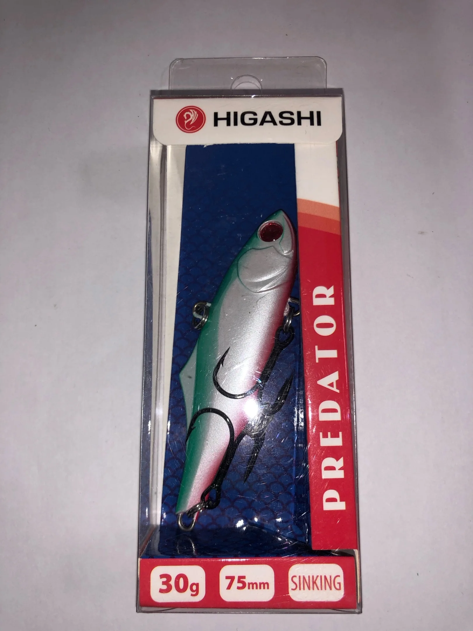 Бирюзовый ратлин HIGASHI Predator VIB 75 mm, 30г