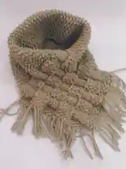 Песочный хаки снуд зимний, женский "Тёплая душа"