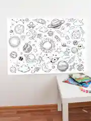 Плакат-раскраска "Космос", 70х100 см