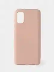 Пастельно-коралловый силиконовый чехол для Samsung A41
