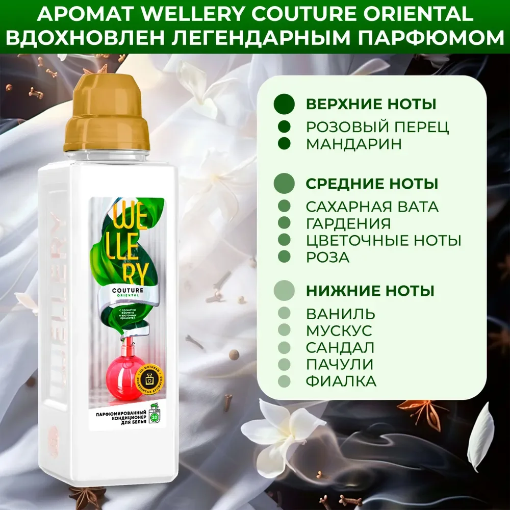 Кондиционер для белья Wellery Couture парфюмированный, набор 4 шт