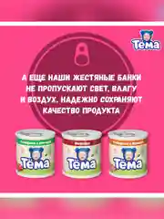 Пюре мясное Тема с говядиной и печенью с 8 мес. 90г