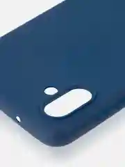 Синий чехол ROSCO для Samsung Galaxy A04, матовый, силиконовый, бортик вокруг камер