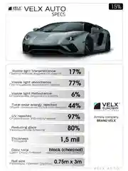 Пленка тонировочная "VELX EUROWIN AUTO" "Silver" в тубе, зеркальная (0.75м х 3м)