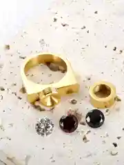 Кольцо женское со сменными стразами