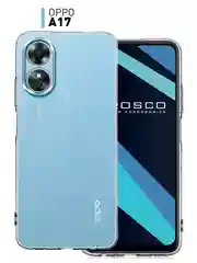 Прозрачный силиконовый чехол ROSCO для Oppo A17 с защитой камер, прозрачный