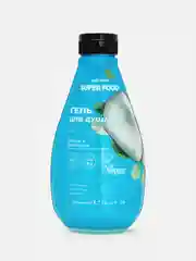 Cafe mimi Super Food  Гель для душа Кокос & Лотос, 370 мл
