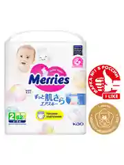 Подгузники-трусики для детей Merries, размер S, 4-8 кг, 62 штуки