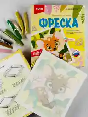 Картина Олененок Аппликация песком в рамке Песок Лори