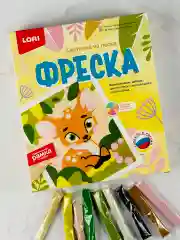 Картина Олененок Аппликация песком в рамке Песок Лори