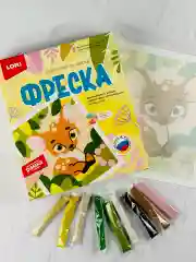 Картина Олененок Аппликация песком в рамке Песок Лори
