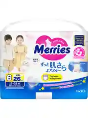 Трусики-подгузники Merries для детей, XXL, 15-28 кг, 26 штук