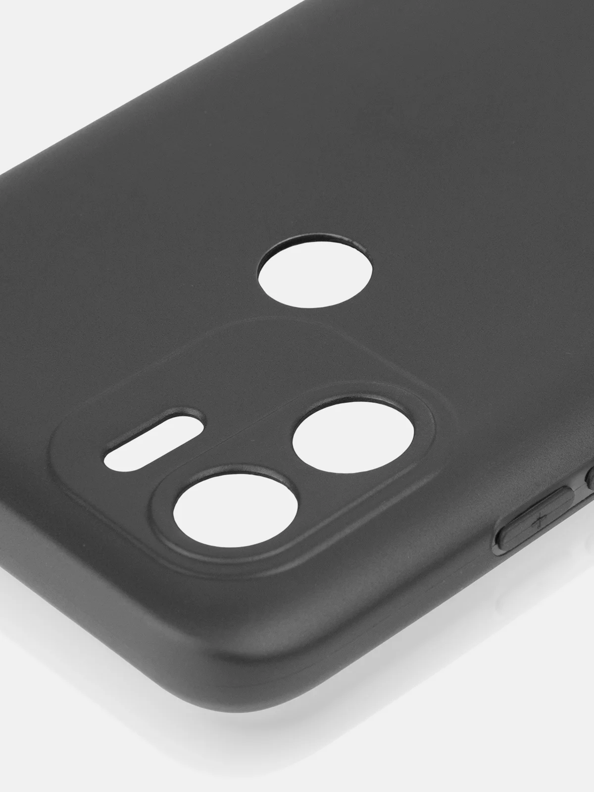 Черный чехол ROSCO для Xiaomi Redmi A1 plus, Redmi A2+, Poco C51, матовый, силиконовый