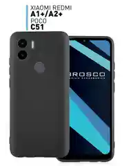 Чехол ROSCO для Xiaomi Redmi A1 plus, Redmi A2+, Poco C51, матовый, силиконовый