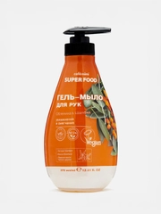 Cafe mimi Super Food  Гель-мыло для рук Облепиха & Шалфей, 370 мл