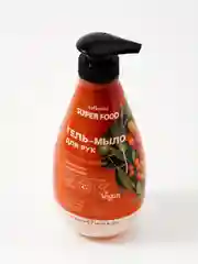 Cafe mimi Super Food  Гель-мыло для рук Облепиха & Шалфей, 370 мл