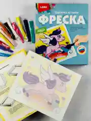 Аппликация из песка песчаная картина Пони Единорог Лори