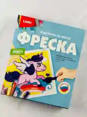 Аппликация из песка песчаная картина Пони Единорог Лори