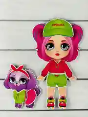 Магнитный набор Одень куклу на магнитах наряды мода игра
