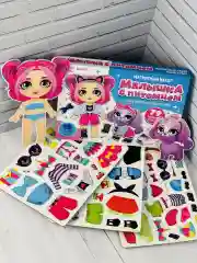 Магнитный набор Одень куклу на магнитах наряды мода игра