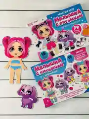Магнитный набор Одень куклу на магнитах наряды мода игра