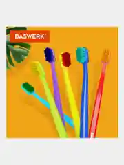 Зубная щетка Daswerk, 608213, мягкая/средней жесткости, набор 4 шт для взрослых и детей