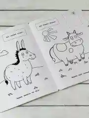 Книга Стикеры Наклейки Синий трактор Мультгерои Роспись