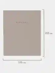 Тетрадь на кольцах Brauberg Minimal, 404997, А5, в клетку, со сменным блоком, 120 листов