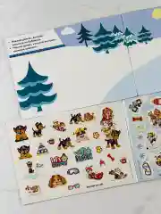 Книжка Стикеры 100 наклеек Щенячий патруль Новый год 2шт