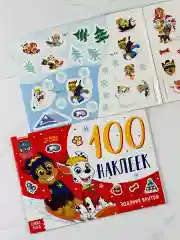 Книжка Стикеры 100 наклеек Щенячий патруль Новый год 2шт