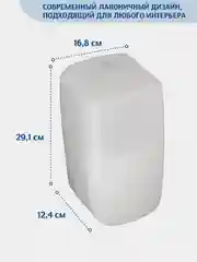 Диспенсер для листовой туалетной бумаги  Merida ABS-пластик, цвет белый