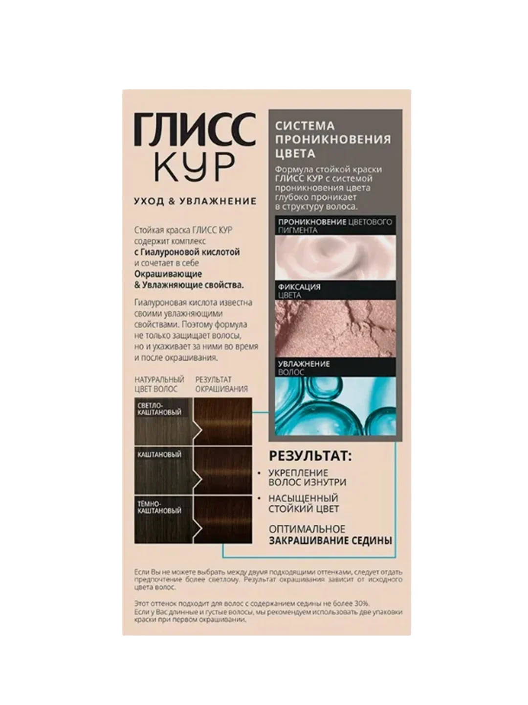 ГЛИСС КУР Стойкая краска для волос тон 5-65 Лесной орех