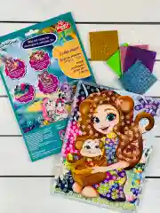 Картина Фреска блестками Энчантималс Enchantimals Царевны