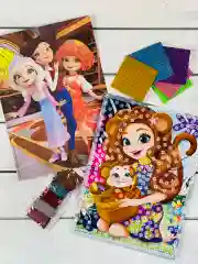 Картина Фреска блестками Энчантималс Enchantimals Царевны