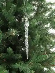Прозрачный новогоднее украшение "Сосулька" , ёлочные игрушки