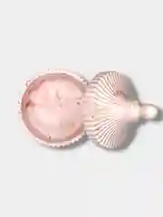 Розовый декоративный подсвечник из гипса покрытый лаком. Декор для дома