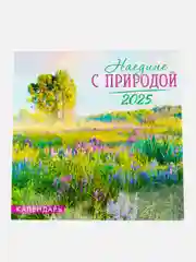 Вишнёвый большой.перекидной настенный календарь на скрепке на 2025 год. более 20 видов