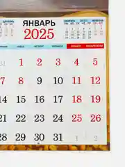 Индиго большой.перекидной настенный календарь на скрепке на 2025 год. более 20 видов