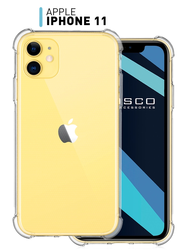 Противоударный силиконовый чехол ROSCO для iPhone 11, с усиленными углами